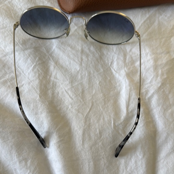 Ray-Ban Silver and Black Round Sunglasses main image 5